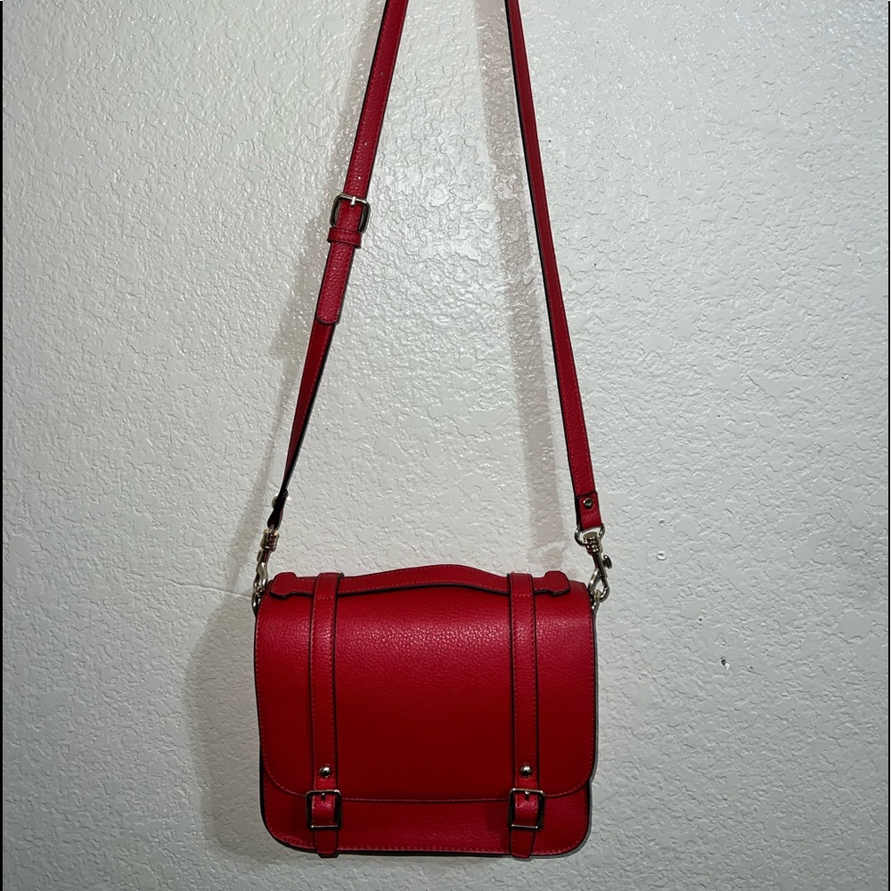 Red JustFab crossbody bag